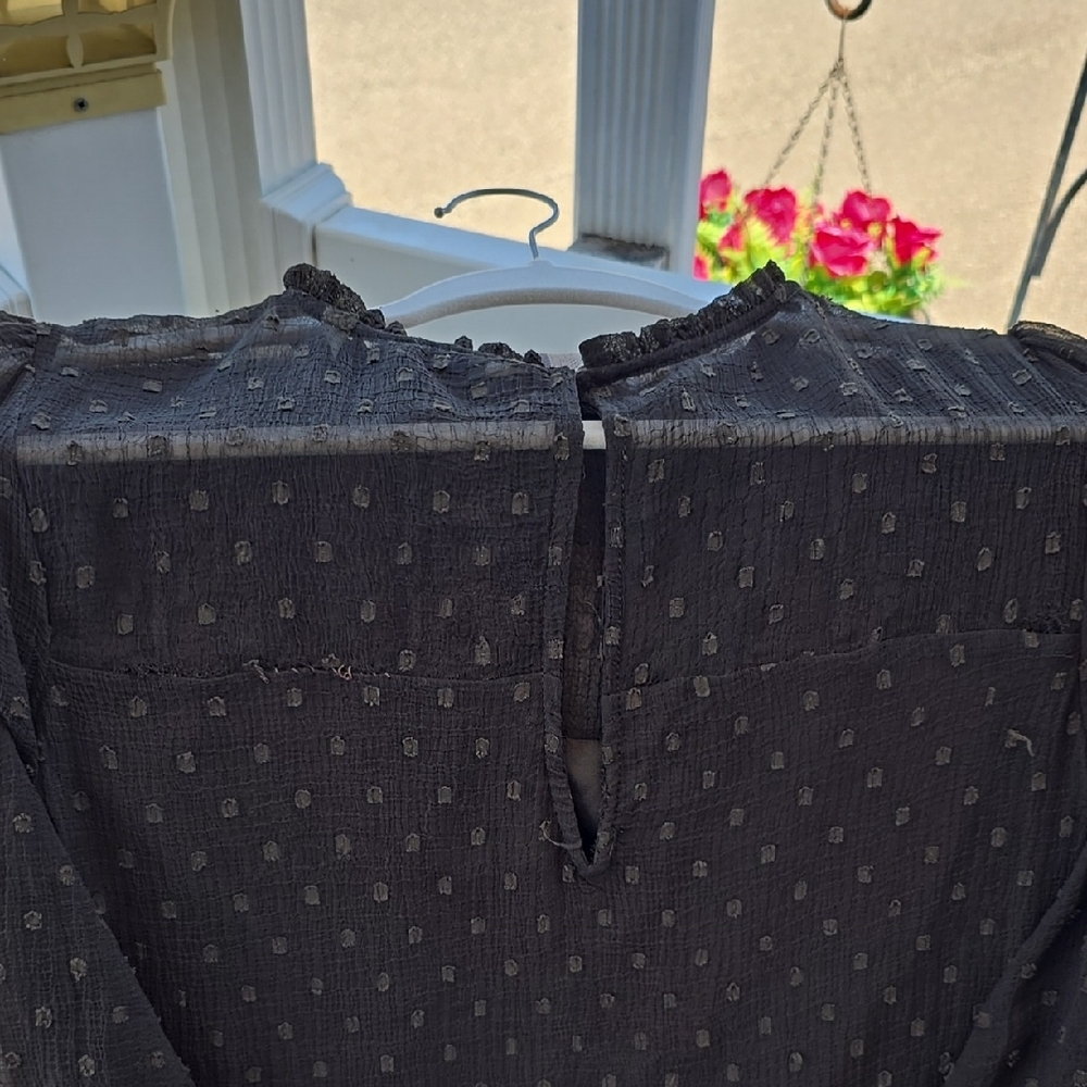Stylish Black Sheer Top - Picture 9 of 9